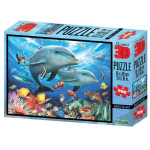 Puzzle 3D - Delfini 500 pezzi
