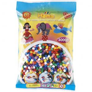 Hama Beads Midi 3000 pezzi in 10 colori misti 