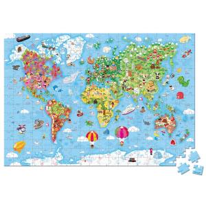 Valigetta Puzzle - Mappa del mondo