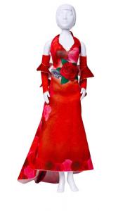 Mary Red Roses Dress your Doll