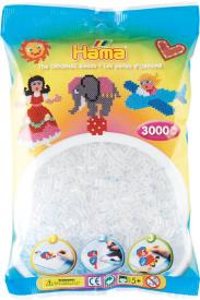 Hama Beads Midi 3000 pezzi - Trasparente n.19