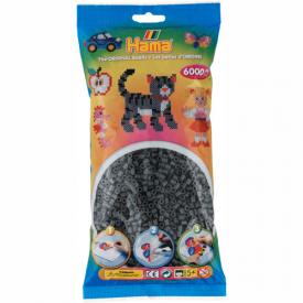 Hama Beads MIDI 6000 pezzi - Grigio scuro n.71