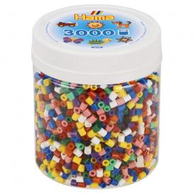 Barattolo Hama Beads Pyssla Midi 3000 perline (10 colori)