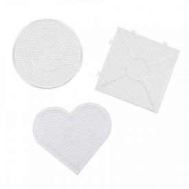 3 basi trasparenti grandi