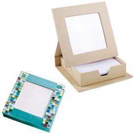 Porta blocchetto con cornice da decorare