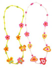 Collana elegante in legno