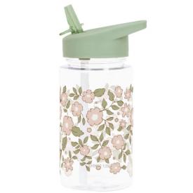 Borraccia a Fiori con Cannuccia - 450 ml 