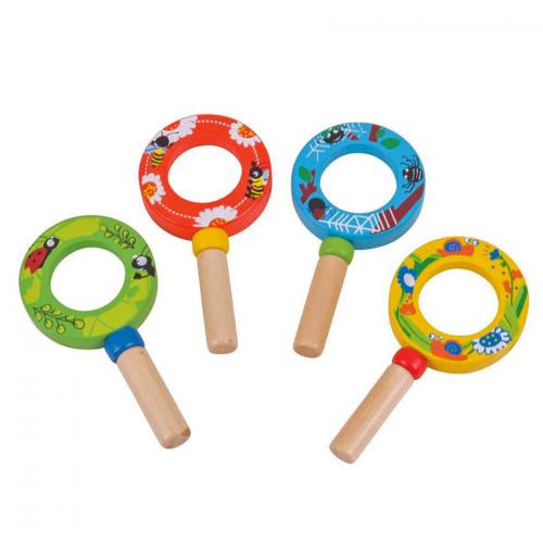 6 Lenti D'Ingrandimento Per Bambini In Plastica Colorata - Giocattolo Educativo Per Esplorazione Natura E Detective - Regalo Per Compleanno