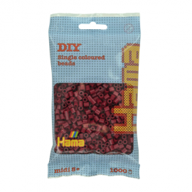Hama Beads Midi 1000 pezzi - Ciliegia Scura n.118