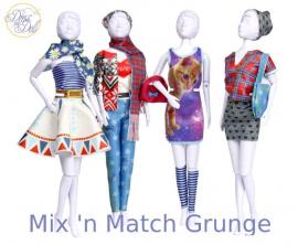 Mix'n Match Bottom Grunge - abito da cucire Dress Your Doll