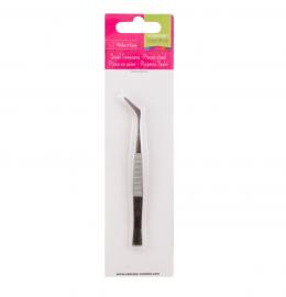 Pinzetta di acciaio con punta curva