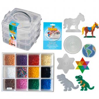 Set di perline (Midi Hama Beads) con 9600 perline pyssla + carta