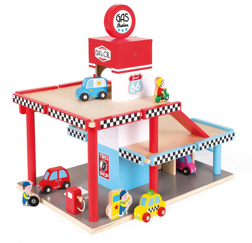 Garage auto giocattolo - Garage in legno per bambini - Janod